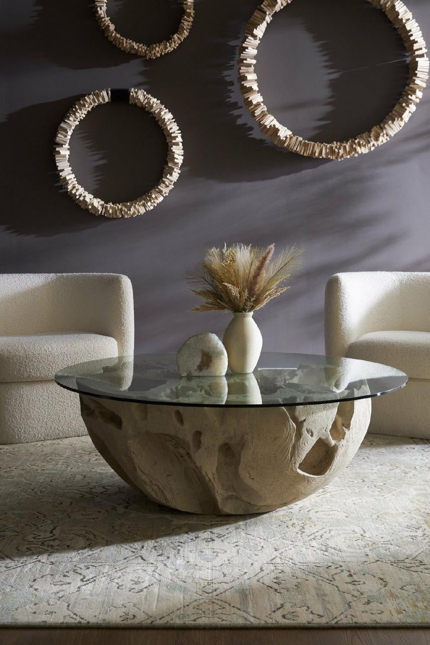 Phillips Collection Stacked Wall Ring Wall Sculpture, Small, Ivory, 22"W (TH89178 YV0J07W5UL)
