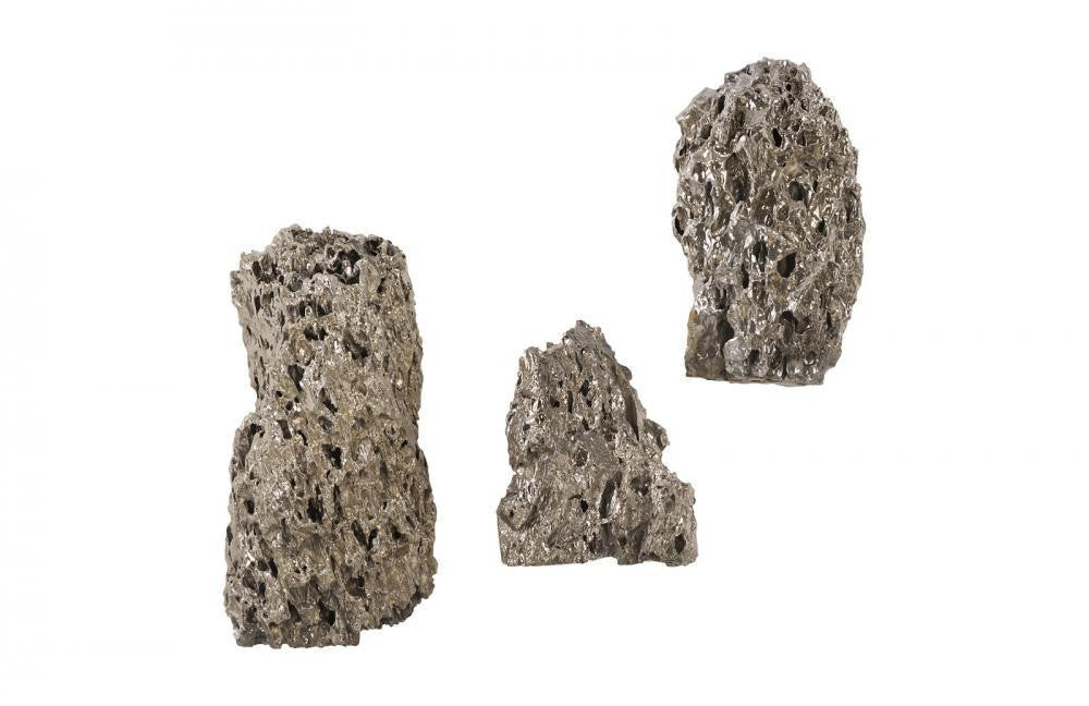 Phillips Collection Stalagmite Set of 3 Wall Art Polished Brass