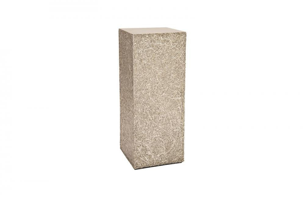 Phillips Collection String Theory Medium Pedestal Silver Leaf