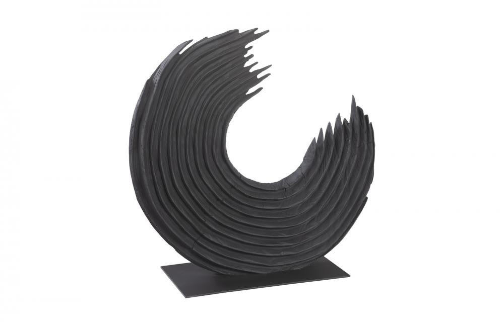 Phillips Collection Swoop Sculpture, Small, Black, 23"H (TH103477 YV0J07W6R2)