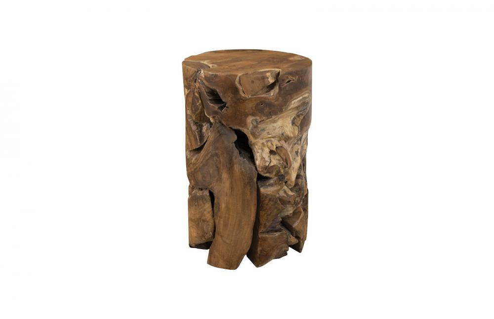 Phillips Collection Teak Chunk Side Table Teak
