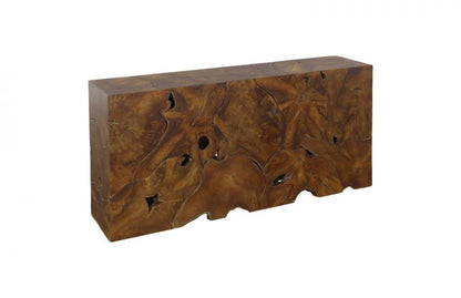 Phillips Collection Teak Slice Console Table Teak