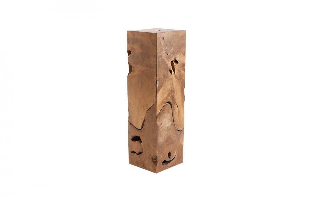 Phillips Collection Teak Slice Pedestal, Large, Natural Teak, 12"W (ID65140 YV0J07W6T0)