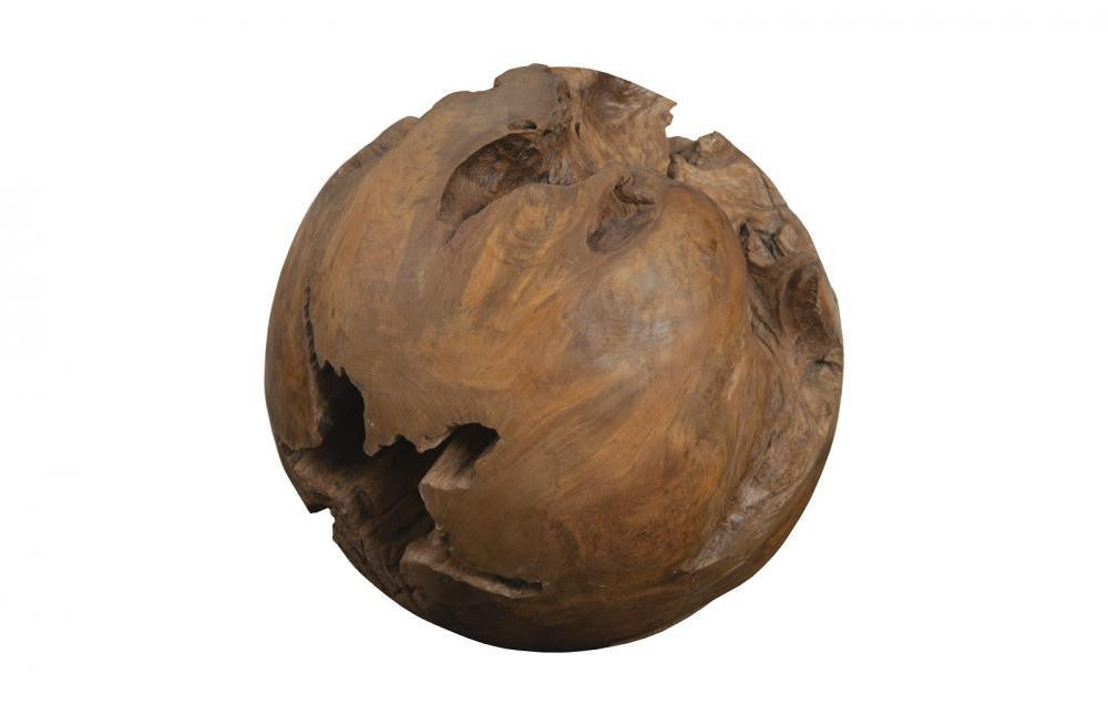 Phillips Collection Teak Wood Large Ball Teak