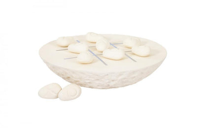 Phillips Collection Tic-Tac-Toe Stone Sculpture Off-White