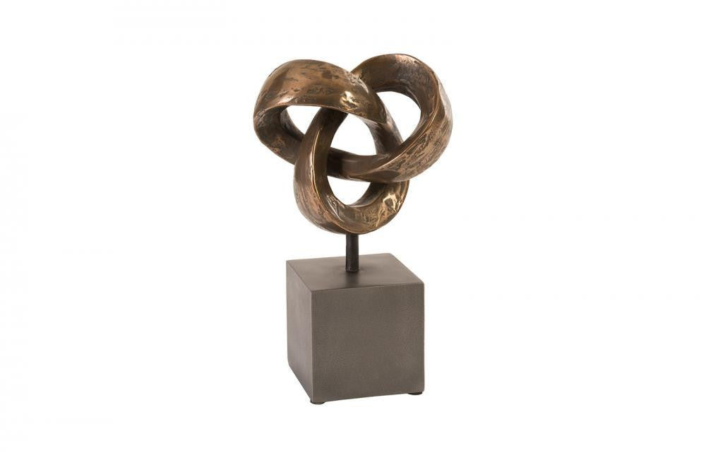 Phillips Collection Trifoil Table Sculpture Polished Bronze