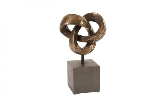Phillips Collection Trifoil Table Sculpture Polished Bronze
