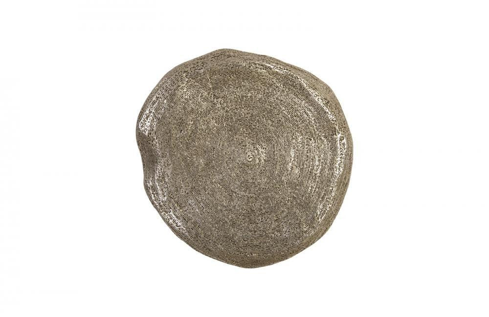 Phillips Collection Triple Weld Wall Disc Silver Leaf