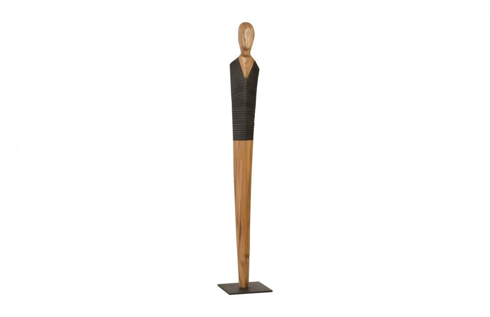 Phillips Collection Vested Male Figure Sculpture Chamcha, Black