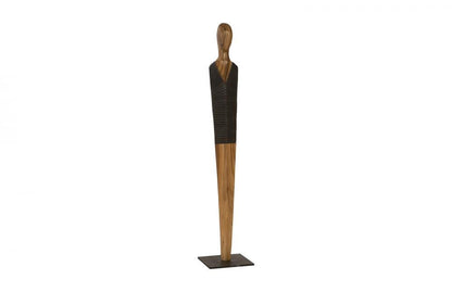 Phillips Collection Vested Figure Sculpture, Male, Medium, Chamcha, Black, 63"H (TH96241 YV0J07W7PP)