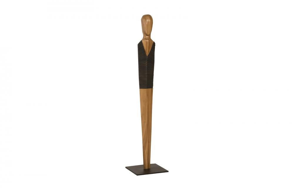 Phillips Collection Vested Male Figure Sculpture Chamcha, White