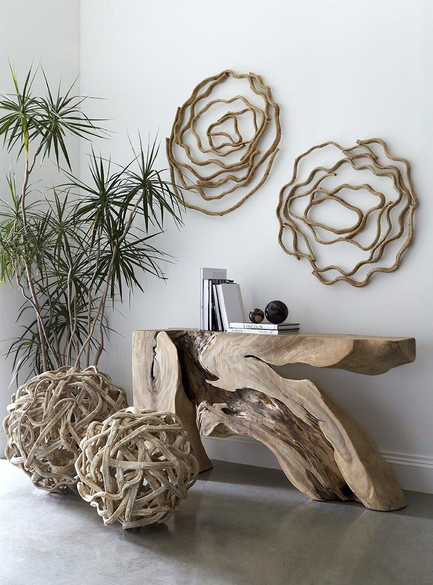 Phillips Collection Vine Sculpture, Ball, Small, Natural, 20"H (TH97922 YV0J07W7PU)