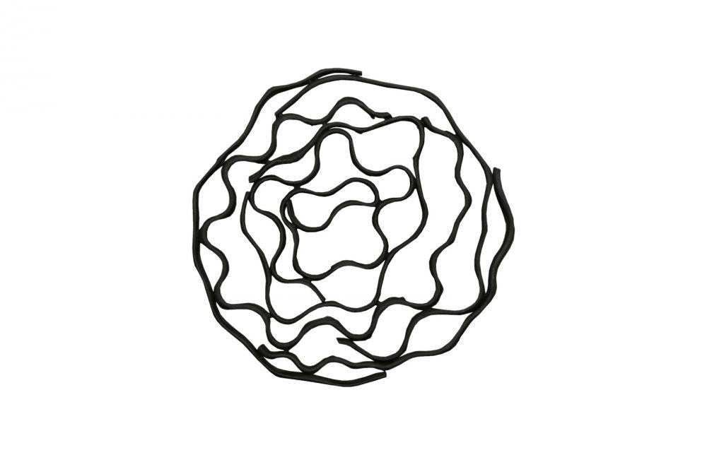 Phillips Collection Vine Wall Sculpture, Wall Flower, Black, 31"W (TH112231 YV0J07W7PZ)