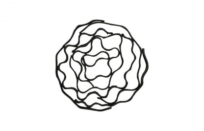 Phillips Collection Vine Wall Sculpture, Wall Flower, Black, 31"W (TH112231 YV0J07W7PZ)