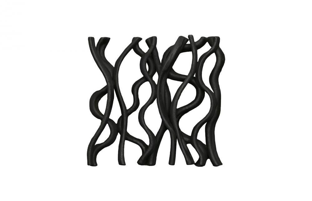 Phillips Collection Vine Wall Tile, Black, 13"W (TH112230 YV0J07W7Q1)