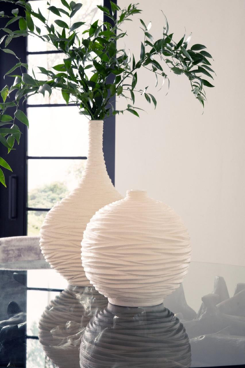 Phillips Collection Waves Vase, Off-White, 20"H (PH53121 YV0J07W7QM)