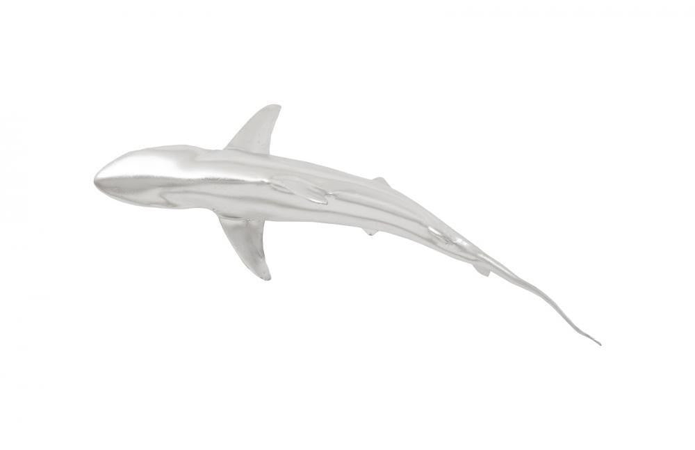 Phillips Collection Whaler Shark Wall Sculpture Silver Leaf