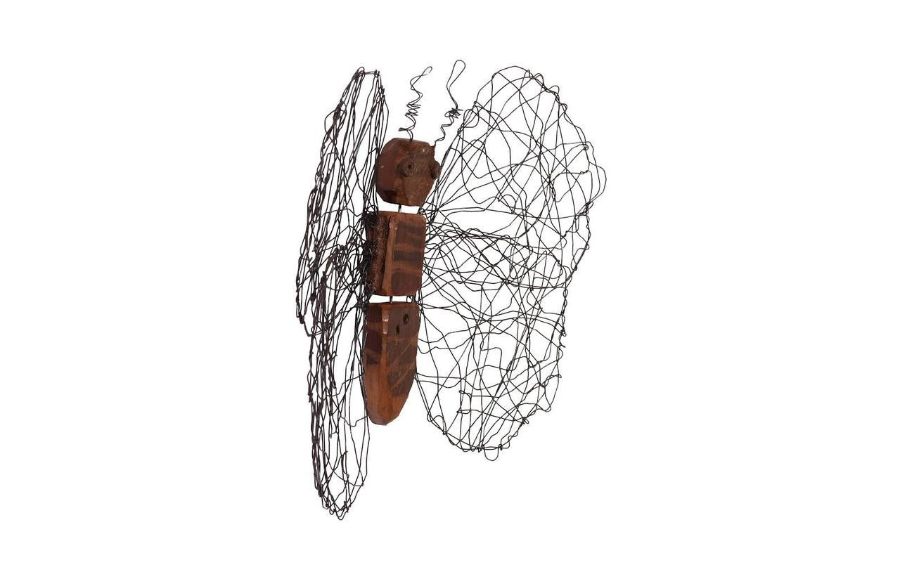 Phillips Collection Wire Wing Butterfly Wall Art Wood