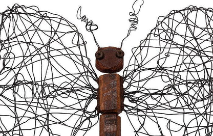 Phillips Collection Wire Wall Sculpture, Butterfly, Medium, Wood, 13"W (TH76840 YV0J07W7RA)