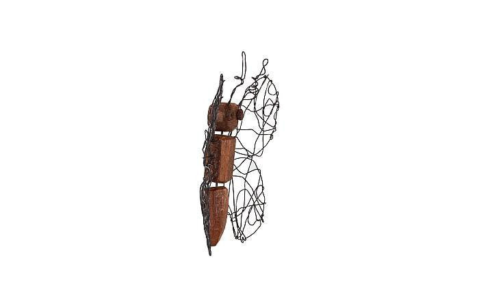 Phillips Collection Wire Wall Sculpture, Butterfly, Small, Wood, 10"W (TH76839 YV0J07W7R9)