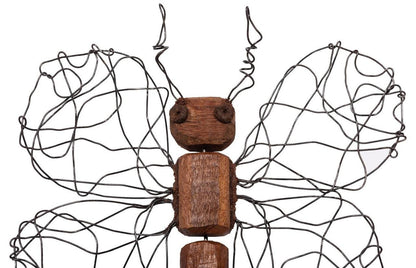 Phillips Collection Wire Wall Sculpture, Butterfly, Small, Wood, 10"W (TH76839 YV0J07W7R9)