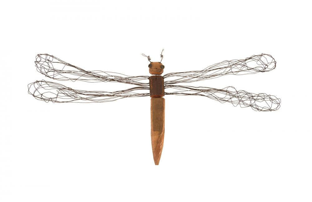 Phillips Collection Wire Wing Dragonfly Wall Art Wood