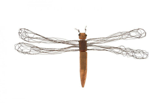 Phillips Collection Wire Wing Dragonfly Wall Art Wood