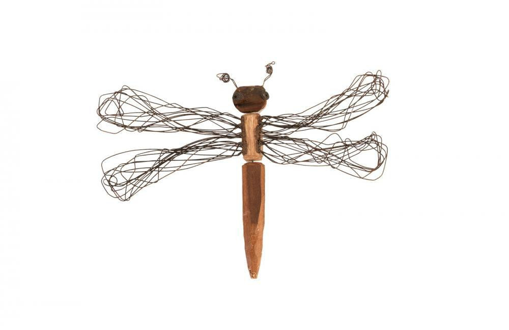 Phillips Collection Wire Wing Dragonfly Wall Art Wood