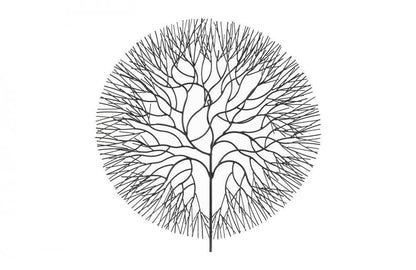 Phillips Collection Wire Wall Tile, Tree, Large, Black, 28"W (TH100394 YV0J07W7R7)