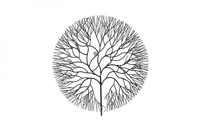 Phillips Collection Wire Wall Tile, Tree, Medium, Black, 24"W (TH100393 YV0J07W7R6)