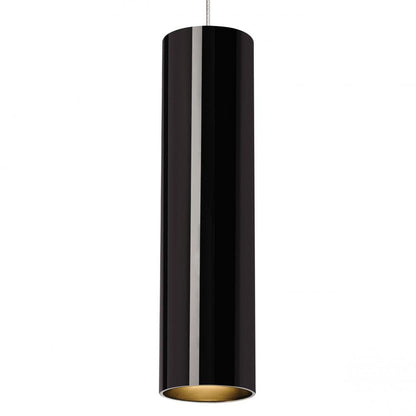 Visual Comfort Modern Piper Pendant MonoRail Black, Satin Nickel