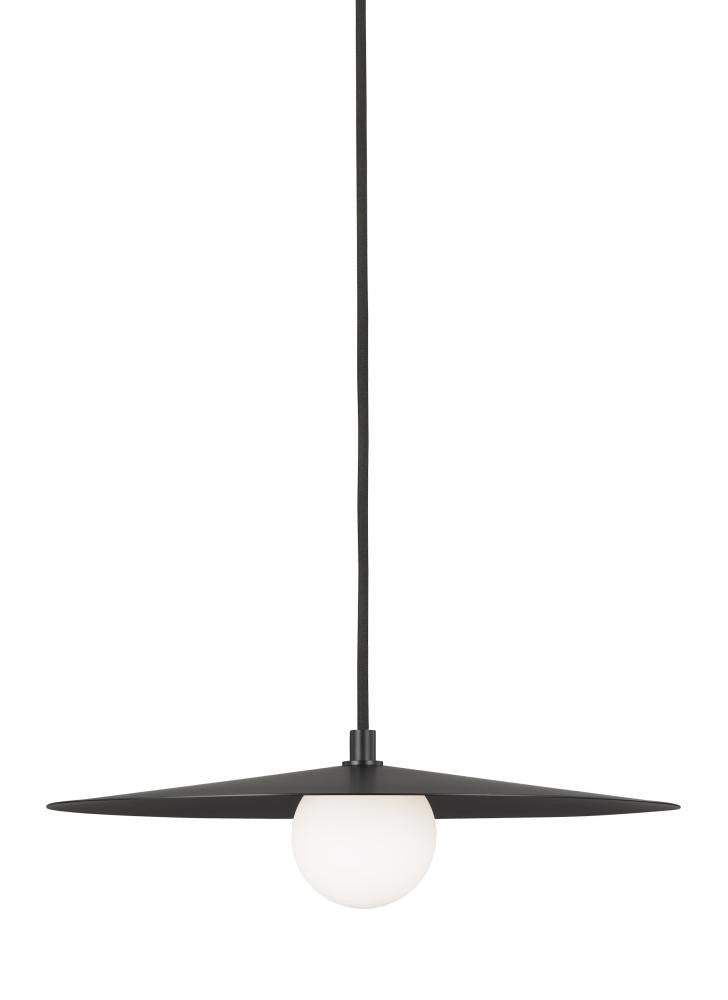 Visual Comfort Modern Pirlo Pendant Black, Matte Black