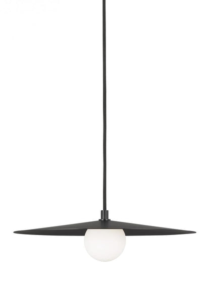Visual Comfort Modern Pirlo Pendant Black, Matte Black