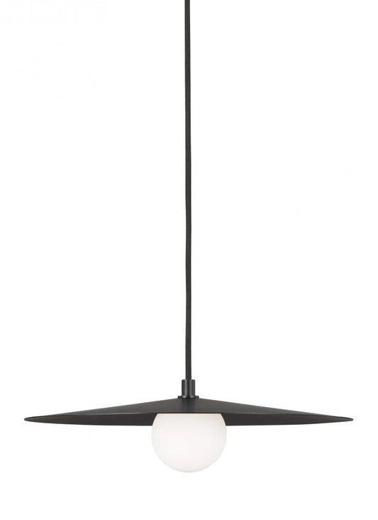Visual Comfort Modern Pirlo Pendant Black, Matte Black