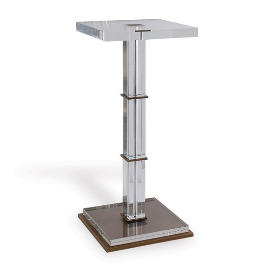 Port 68 Blake Accent Table Clear, Aged Brass