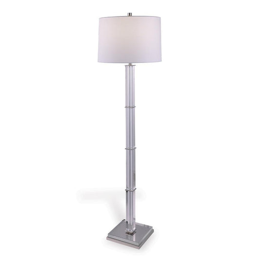 Port 68 Blake Floor Lamp Clear, Polished Nickel