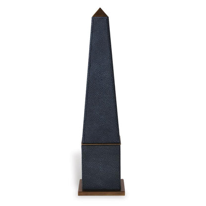 Port 68 Cairo Obelisk Sculpture Gray, Aged Brass