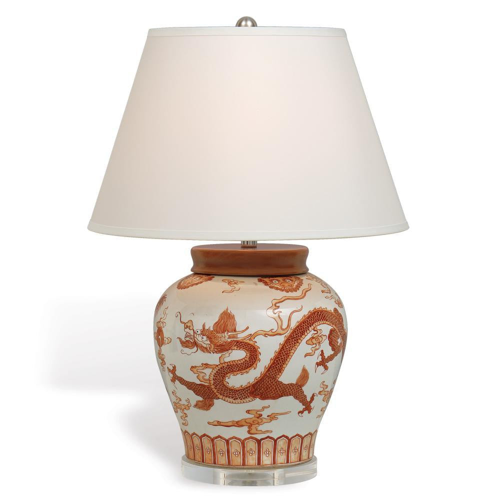 Port 68 Dragon Table Lamp Red, White