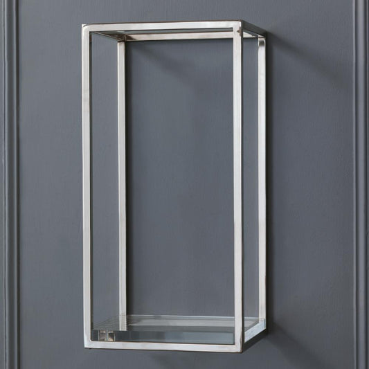Port 68 Drake Shelf Polished Nickel, Clear