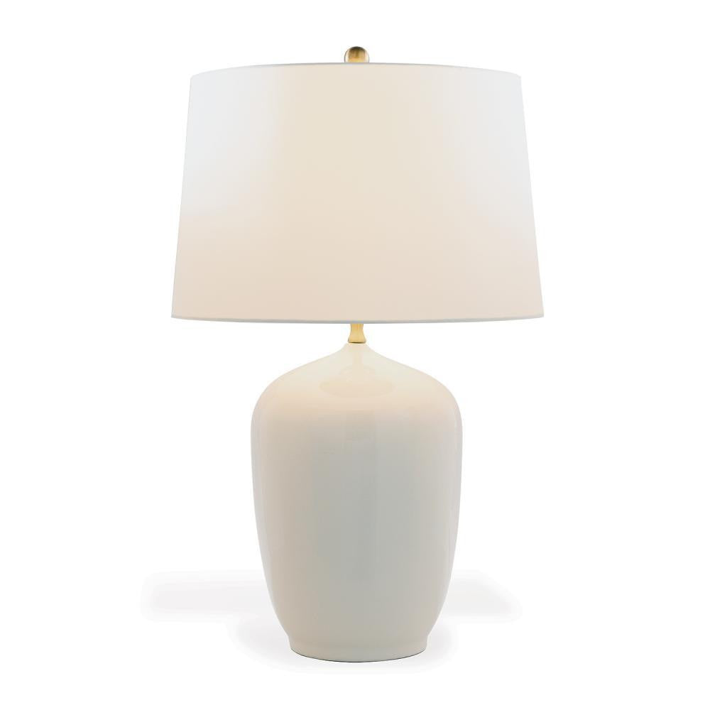 Port 68 Franklin Table Lamp Cream, Aged Brass