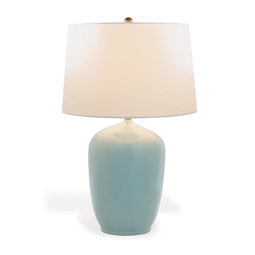 Port 68 Franklin Table Lamp Sky Blue, Aged Brass