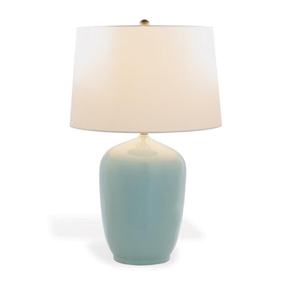 Port 68 Franklin Table Lamp Sky Blue, Aged Brass