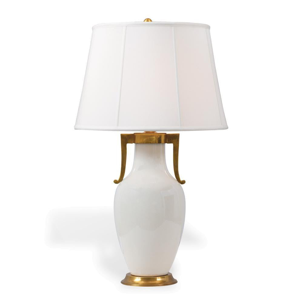 Port 68 Glenda Table Lamp Cream, Aged Brass