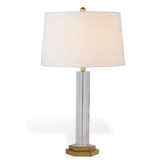 Port 68 James Table Lamp Clear, Gold Leaf