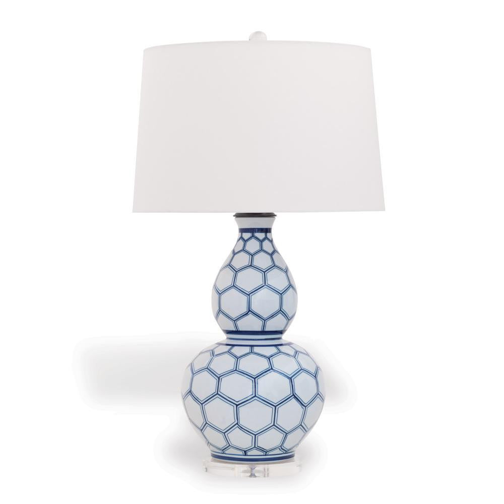 Port 68 Kenilworth Table Lamp Blue, White