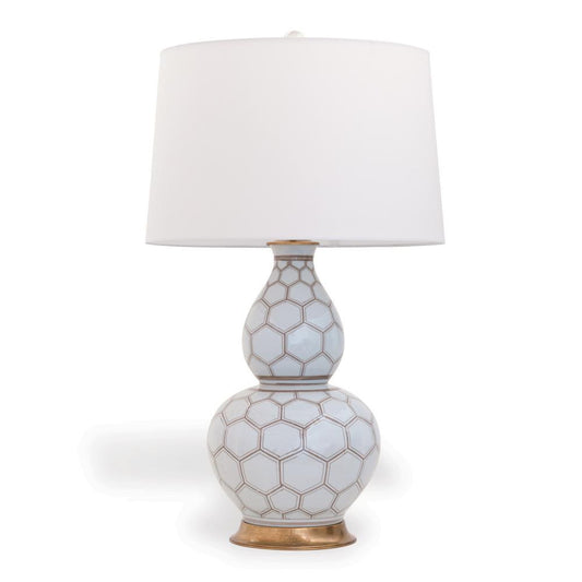 Port 68 Kenilworth Table Lamp Brown, White