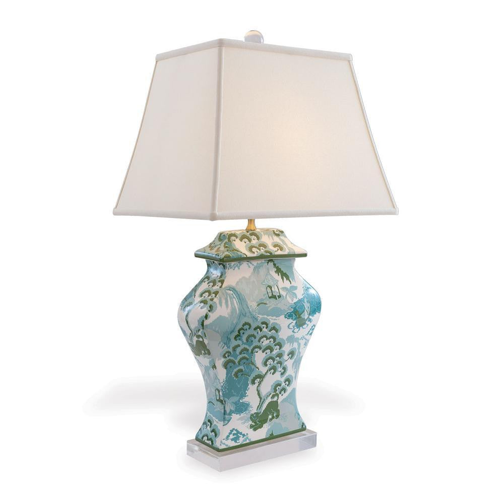 Port 68 Madcap Cottage Canton Table Lamp Celadon, White