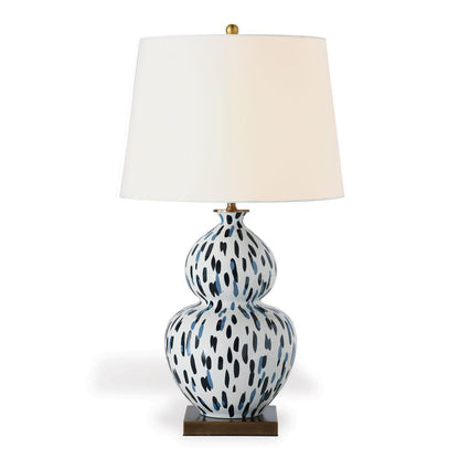 Port 68 Madcap Cottage Mill Reef Table Lamp Indigo, White