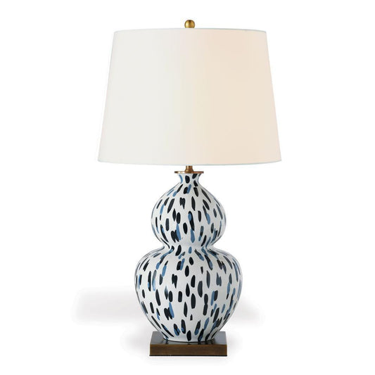 Port 68 Madcap Cottage Mill Reef Table Lamp Indigo, White