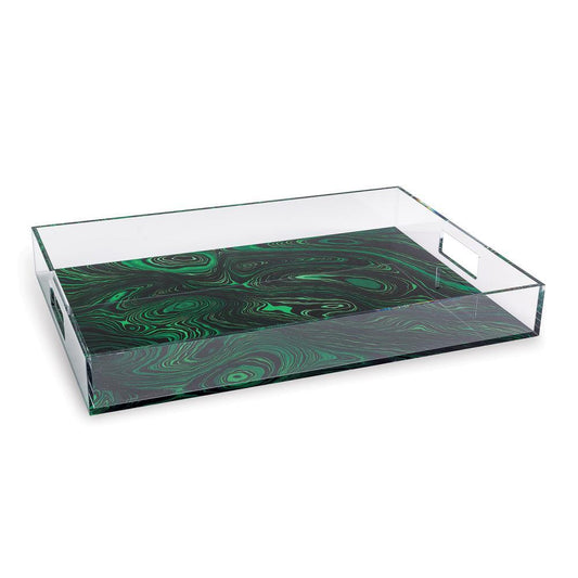 Port 68 Malachite Tray Green, Clear